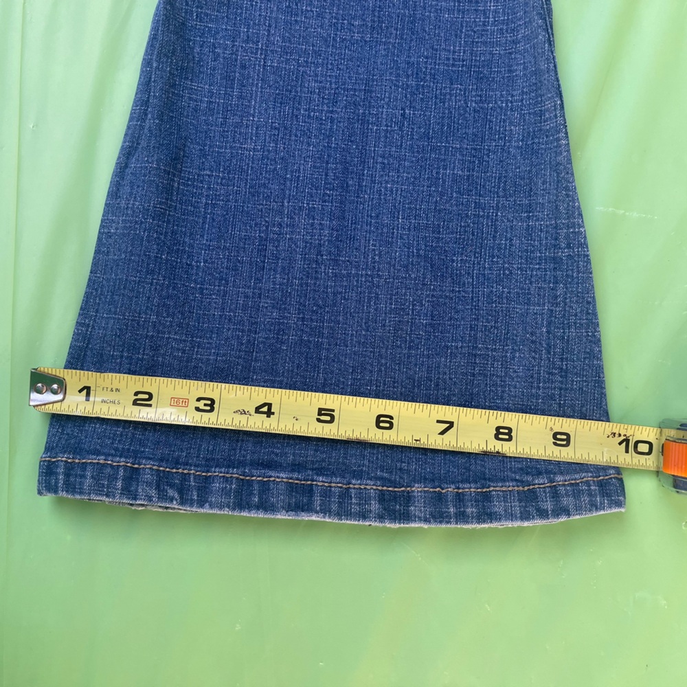 LOW RlCE FLARE LEGS VlNTAGE JEANS 
SIZE 1/2 JUNIORS - Picture 12 of 12